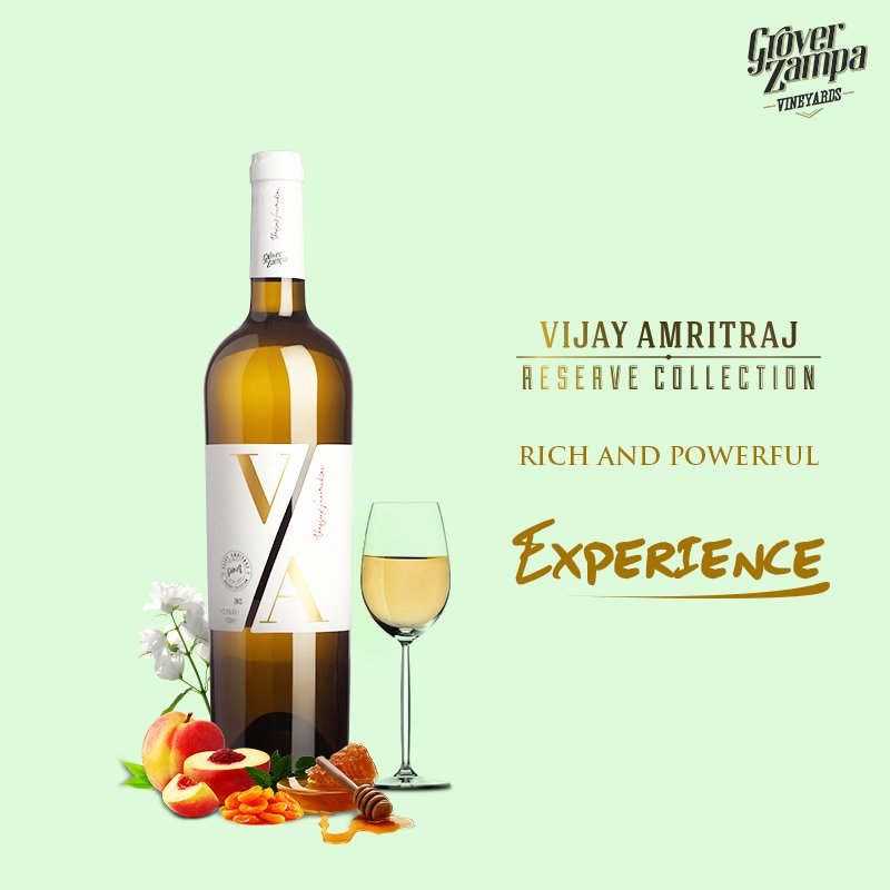 GroverZampa's tweet photo. The Grover VA Collection exemplifies the finest wine India has to offer to the world.
#GroverZampa #VijayAmritraj #Reservecollection #whitewine #tennis #Wimbledon #winetime #qualitywine #honey #peach #dryapricot #vanilla #frenchwine #frenchoak #oakfermented #agedwine #fruitywine https://t.co/uIPmCnjXxa
