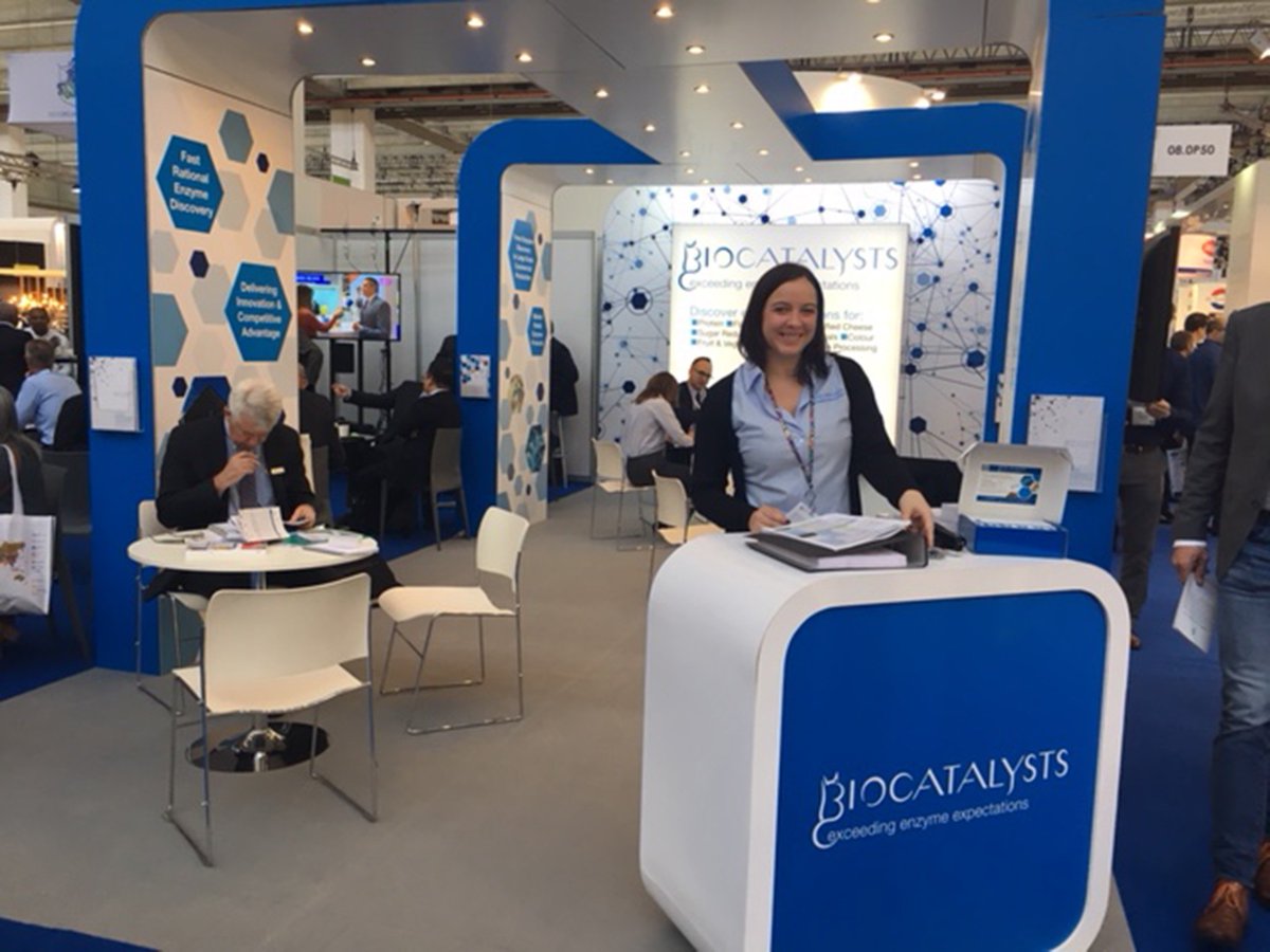 Biocats's tweet photo. #FiEurope17 is in full swing - Drop by Booth P50 in Hall 8 to find out about our new Enzyme Discovery Panel for carbohydrate modification and our new rational enzyme discovery platform, MetXtra™. #fie17 #fie2017 #carbohydratemodification #enzymediscovery https://t.co/gZdB6biq74