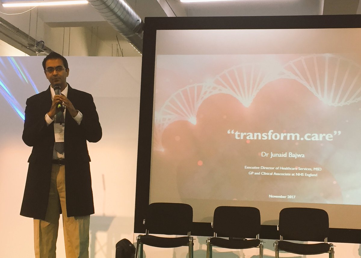 The rather brilliant <a href="/drjbajwa/">junaid bajwa</a> of <a href="/MSDintheUK/">MSD</a> &amp; <a href="/NHSEngland/">NHS England</a> <a href="/NHS_Innovation/">NHSE/I Innovation, Research and Life Sciences Team</a> about the #nhs testbed <a href="/gianthealthevnt/">Emir.GIANT.Health</a> #pharma