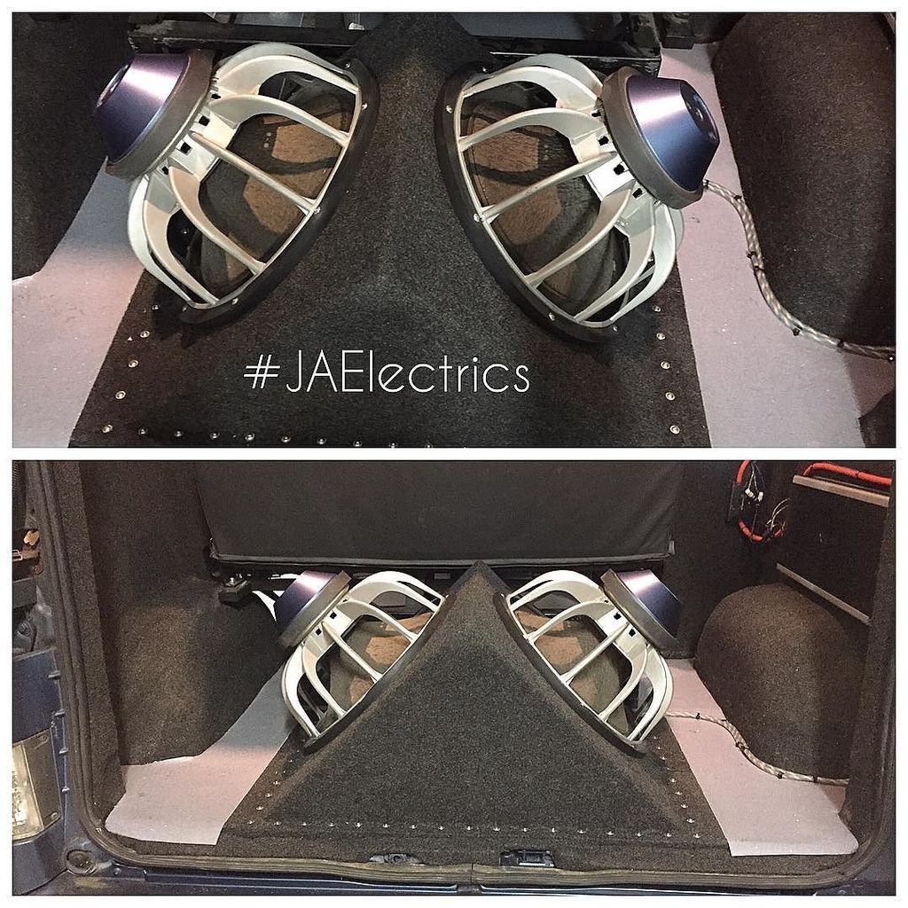 JAElectrics's tweet photo. Check out this IB in closure in the back of this van custom steel frame and box with fi subs #JAElectrics #vans #caraudio #custombuild #audiophile #essex #chelmsford #fi @bladeice https://t.co/3g0aGVdggL https://t.co/Z91JZR4U52