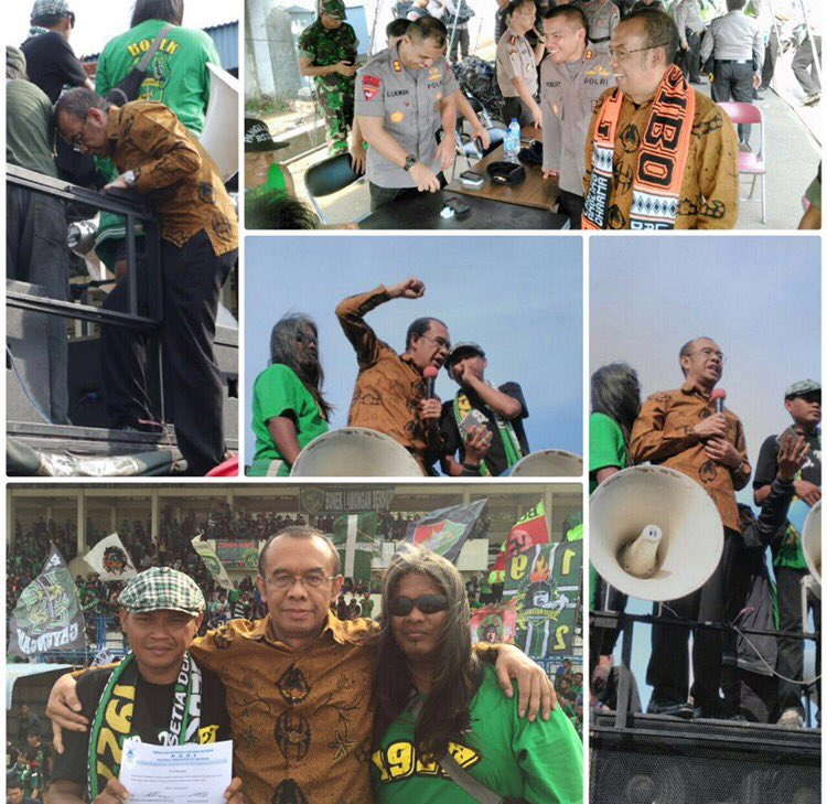 gsdewabroto's tweet photo. Jadi teringat saat suka duka bersama BONEK di Stadion Tugu Jakarta tgl 3 Agustus 2016 ketika belum ada tanda2 kapan diterima kembali ke PSSI. Matur nuwun atas kesabararan dan ketertibannya saat itu. Dgn pendekatan gaya Jogja, saya berusaha merangkul dan membesarkan hati BONEK. https://t.co/Xn75fvH17e