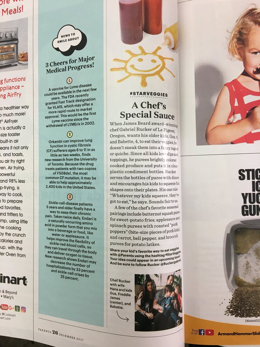 jaculberson's tweet photo. A chef’s special sauce @parentsmagazine featuring @RuckerGabriel @LePigeonPDX! https://t.co/pH8W8HIaKv
