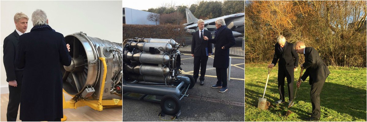 educationgovuk's tweet photo. Universities Minister @JoJohnsonUK
'cuts the turf' with James Dyson for new #undergraduate village at the @Dyson
Institute in #Wiltshire https://t.co/wPyspF5Jnj https://t.co/cyXBuS3mTX