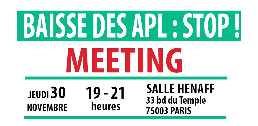 Le collectif <a href="/VivelAPL/">Vive l'APL</a> organise un #meeting jeudi #29novembre. Le communiqué de presse est disponible ici : facebook.com/notes/vive-lap…