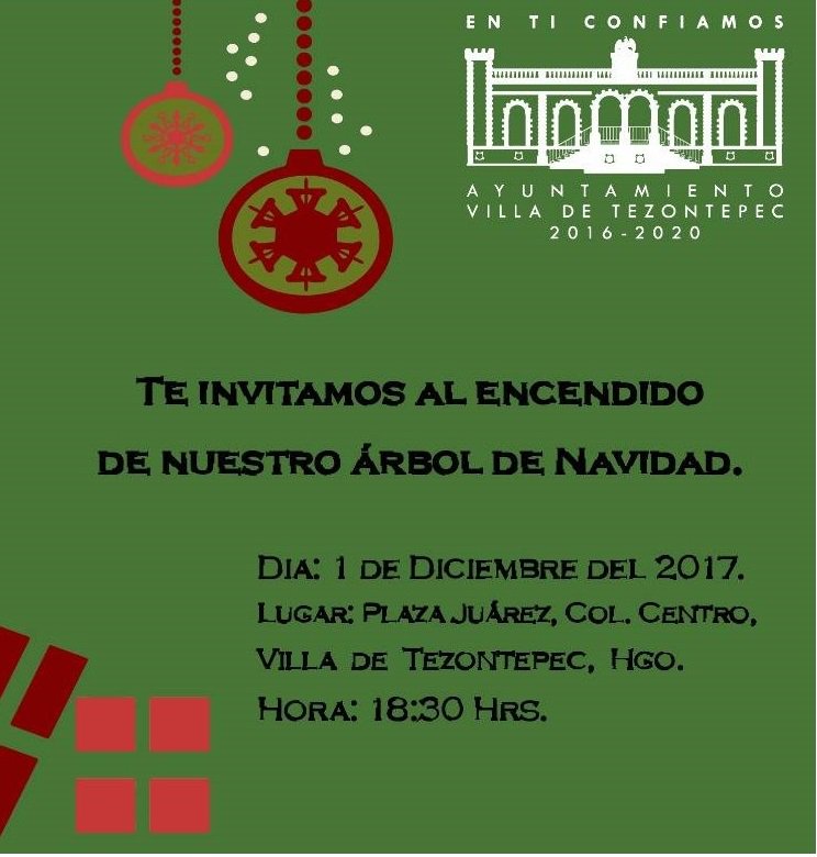 Te esperamos a este gran evento ven y disfruta en familia el inicio de fiestas Navideñas <a href="/CulturaHidalgo/">Cultura Hidalgo</a> <a href="/Olaff111/">J. Olaf Hdz Sánchez</a> <a href="/LopezVlp/">Victoria López</a> <a href="/NydiaRamosC/">Nydia Ramos</a> <a href="/omarfayad/">Omar Fayad</a> <a href="/gobiernohidalgo/">Gobierno Hidalgo</a> <a href="/omie_0824/">Roble</a> <a href="/AmaliaValenci20/">Amalia Valencia Lucio</a> <a href="/SECTURHidalgo/">Turismo Hidalgo</a> <a href="/cultura_mx/">Secretaría de Cultura</a>