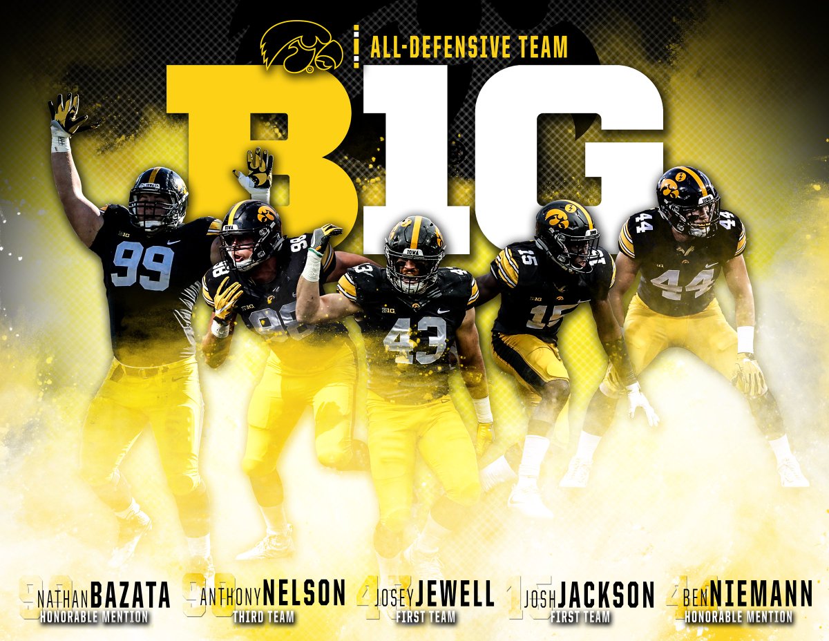 The 2017 All-Big Ten Defensive Team has been announced | #Hawkeyes