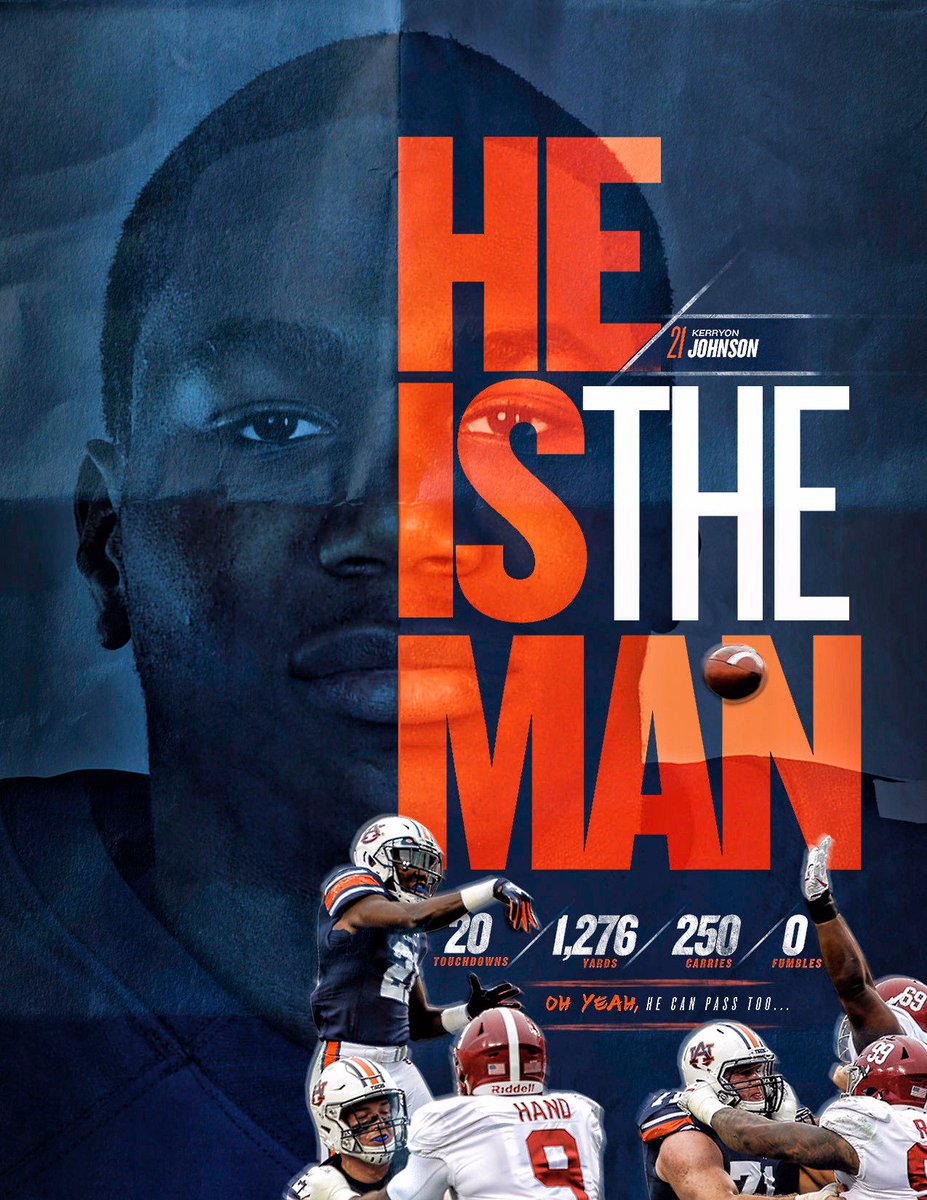 AuburnFootball's tweet photo. A true difference maker on and off the field, @AyeyoKEJO is a definite @HeismanTrophy contender.

#WarEagle https://t.co/SaZrXyoC8c