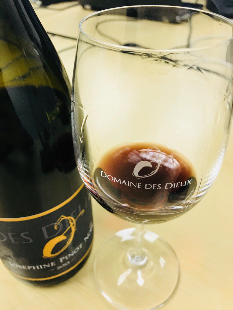 I can just jump into this glass <a href="/DesDieuxWines/">Domaine des Dieux</a> #pinotnoir #celebrationoflife #sawineshowcase #2013 <a href="/ishotimagesza/">Jon Meinking</a>