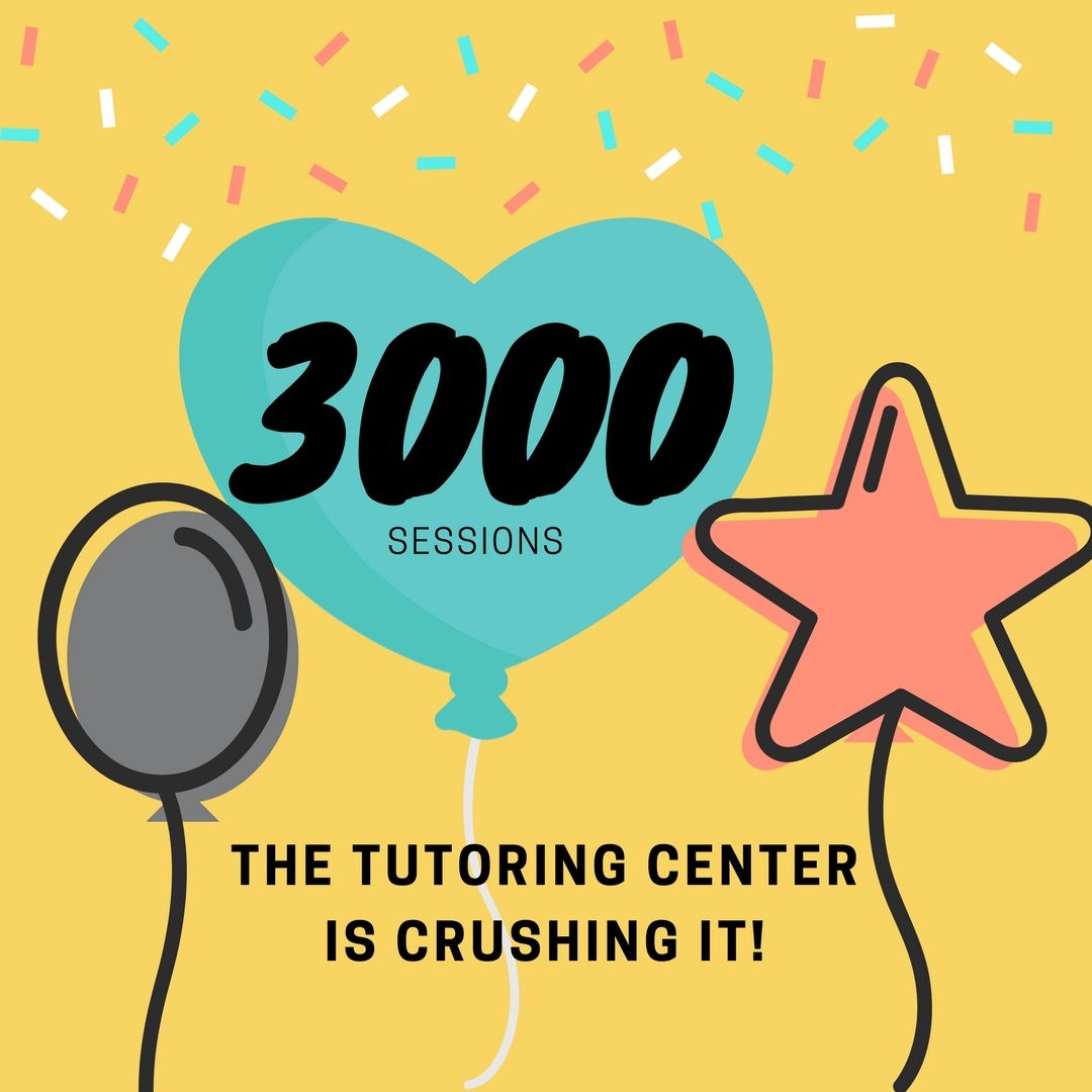 BUSuccessCenter's tweet photo. We are so proud of the Tutoring Center staff and the students who utilize them. There have officially been 3000 tutoring sessions this semester! https://t.co/Sly6fTAIrZ