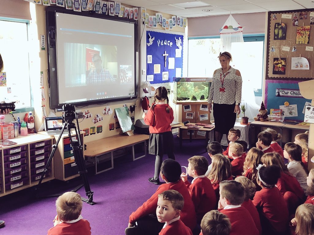 ianfordham's tweet image. So proud to have Skyped into @stjs_staveley school today as part of the @MicrosoftEDU @SkypeClassroom #skypeathon and see such engaged pupils and amazing teachers who’d been on Virtual trips to Lisbon Zoo, Skyped classrooms in Israel &amp;amp; across the world and so much more 👏🌟👍
