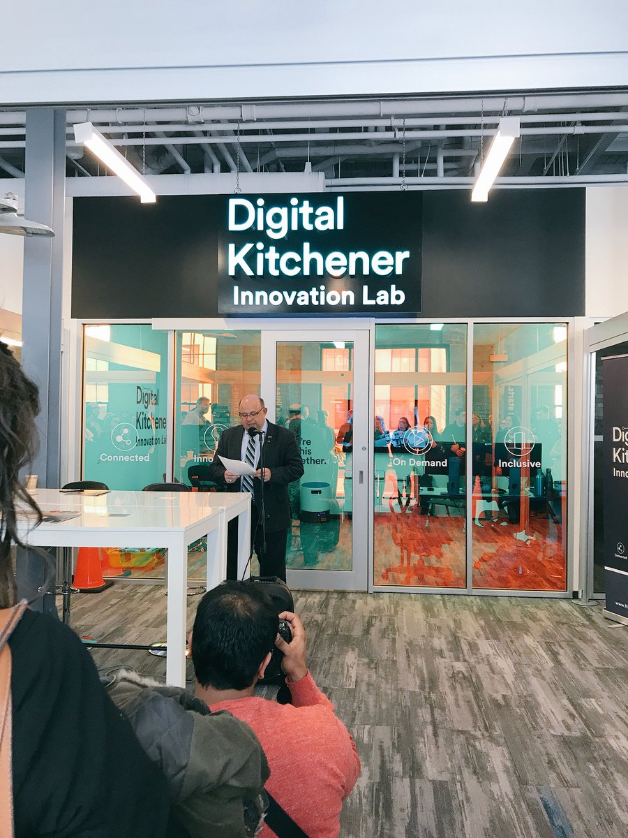 Welcome to <a href="/CityKitchener/">City of Kitchener</a> #DigitalKitchener Innovation Lab at the Hub! 🎉