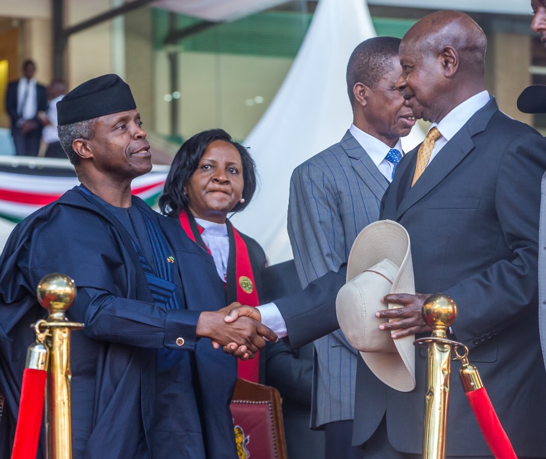 VP Osinbajo in Kenya for the 2nd Term Inauguration ceremony for President Uhuru Kenyatta [PHOTOS]