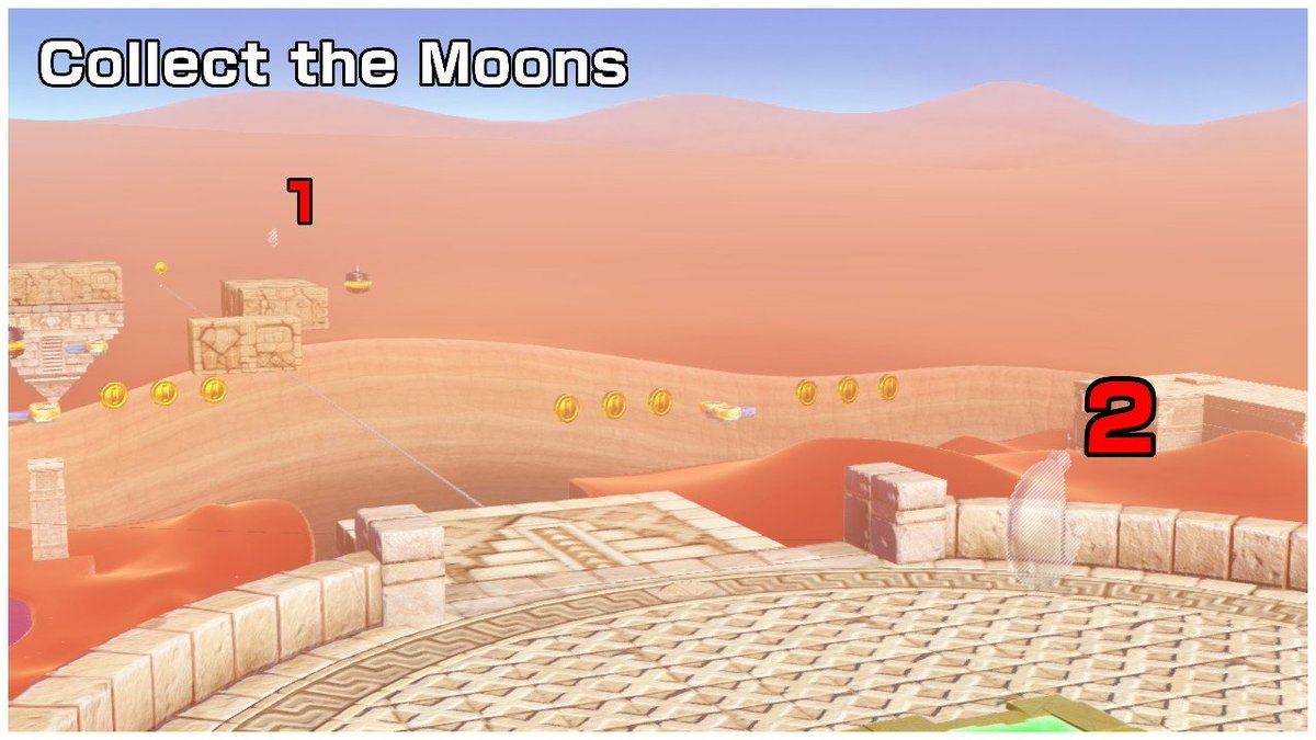 super mario odyssey desert world moons
