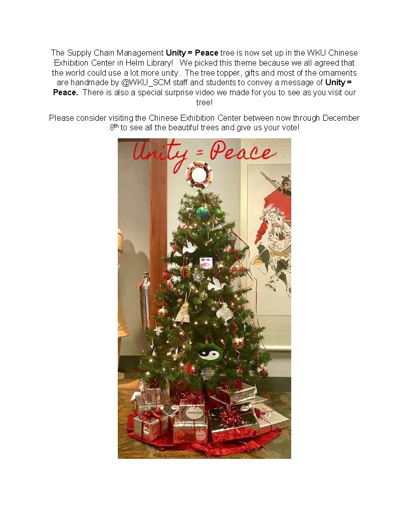WKU_SCM's tweet photo. Attention #WKU Faculty, Staff and Students!!!! #vote #unity #christmastreecontest #retweet #SpreadTheWord #spreadthelove @WKUConfucius @wku https://t.co/JXi1cTgUI8