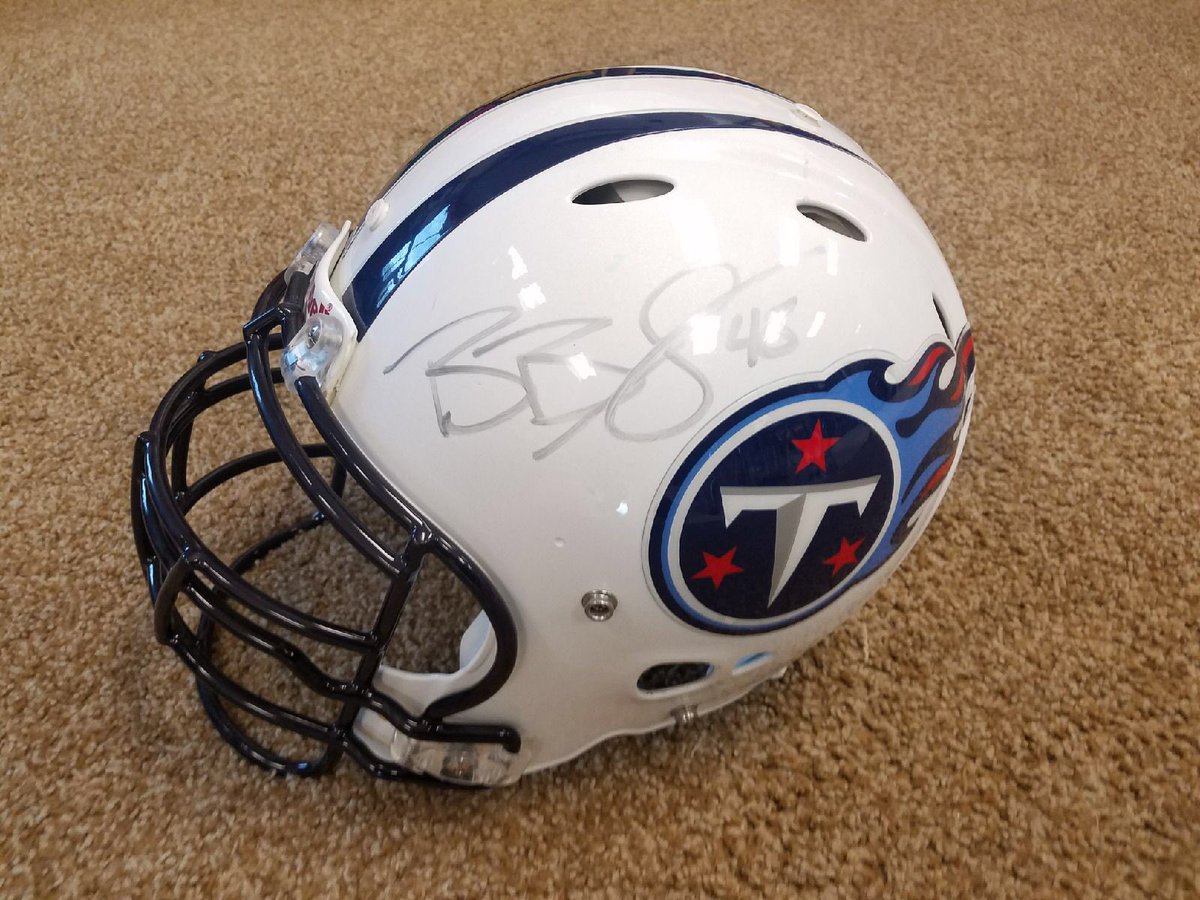We will have a Game Used Autographed helmet by Tennessee Titan and Former Kearney All State Football and Basketball player Beau Brinkley up for silent auction at the Special Olympics Jam.  All profits will go towards the Special Olympics program.  Thank you for the support!