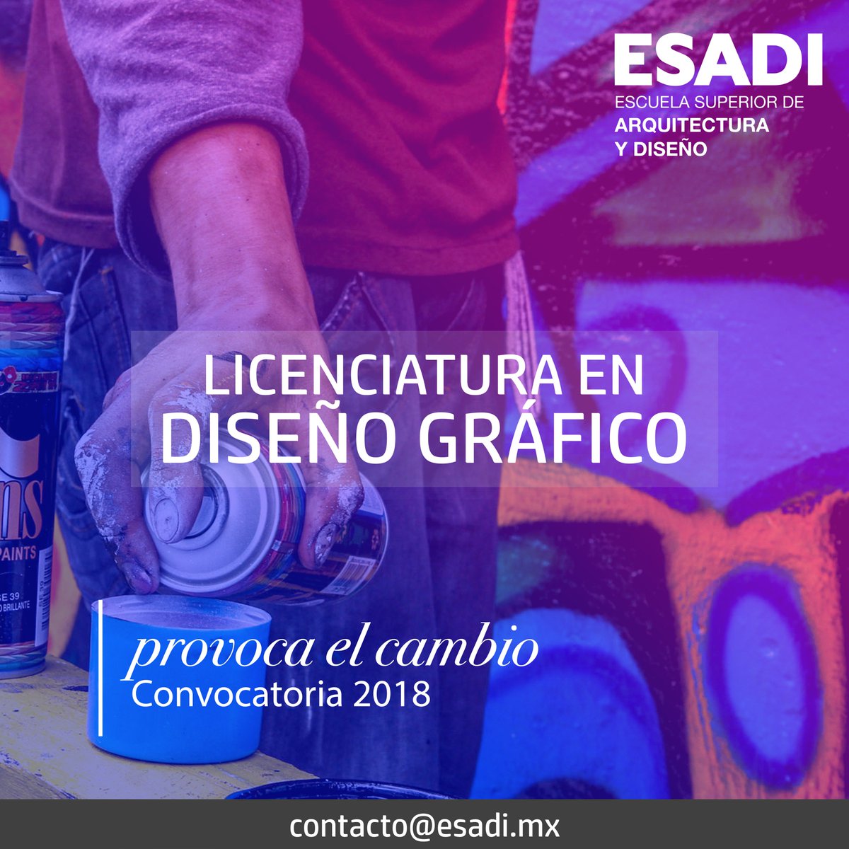 MartZavalaa's tweet photo. RT @MonterreyEsadi: CONVOCATORIA 2018 | Ven y estudia en la Escuela Superior de Arquitectura y Diseño!
Para mayor información envía un correo electrónico a contacto@esadi.mx o llámanos al +52 (81) 2168 1515
• Inicio de clases: 22 de enero 2018
#ESADI… https://t.co/c1QdMDURN3