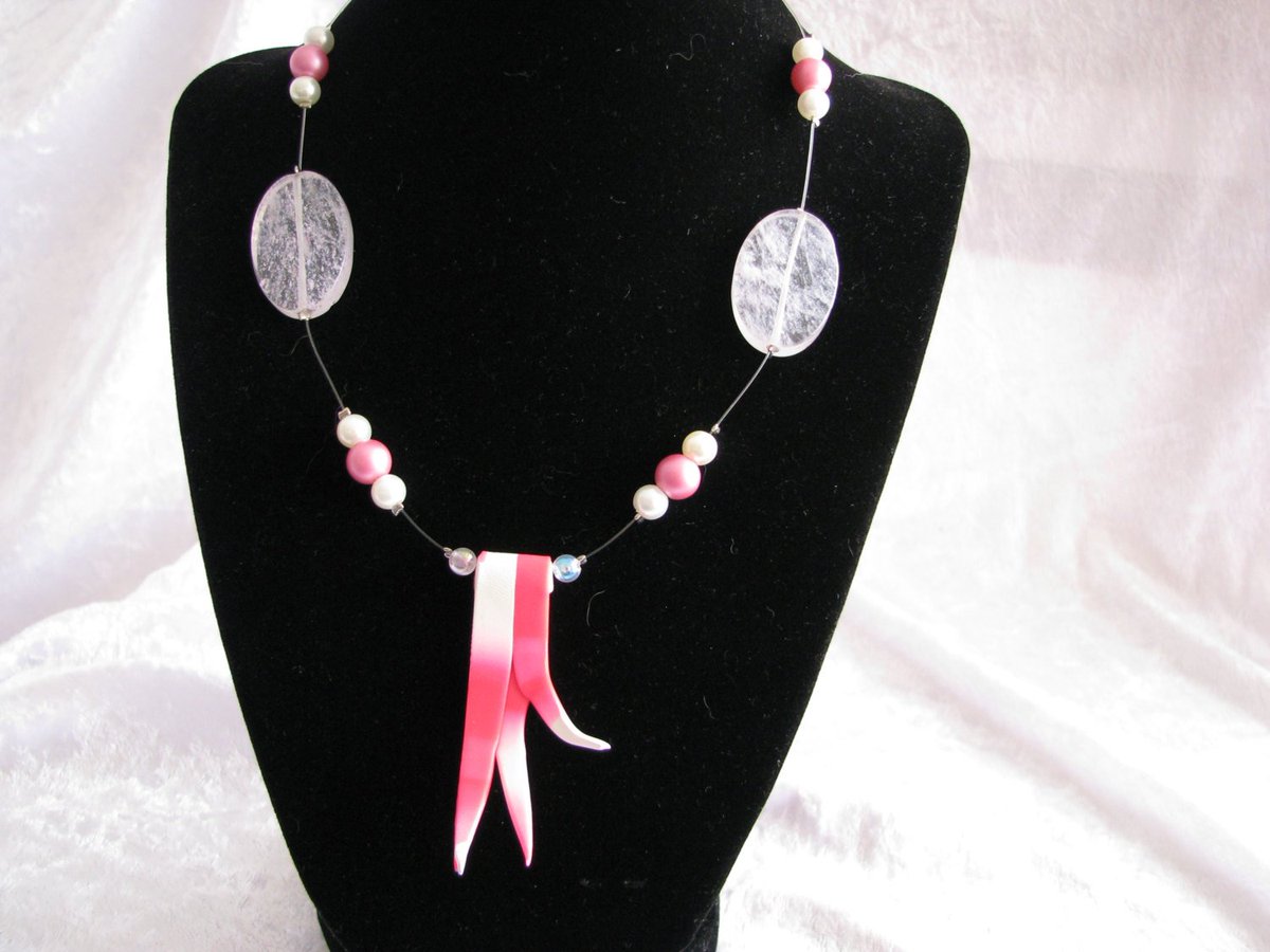 randomjewelry's tweet photo. Pink and White Polymer Clay Pendant Necklace https://t.co/VeFC71nqAN #RandomJewelry #Illusion https://t.co/a6ejXlJ3na
