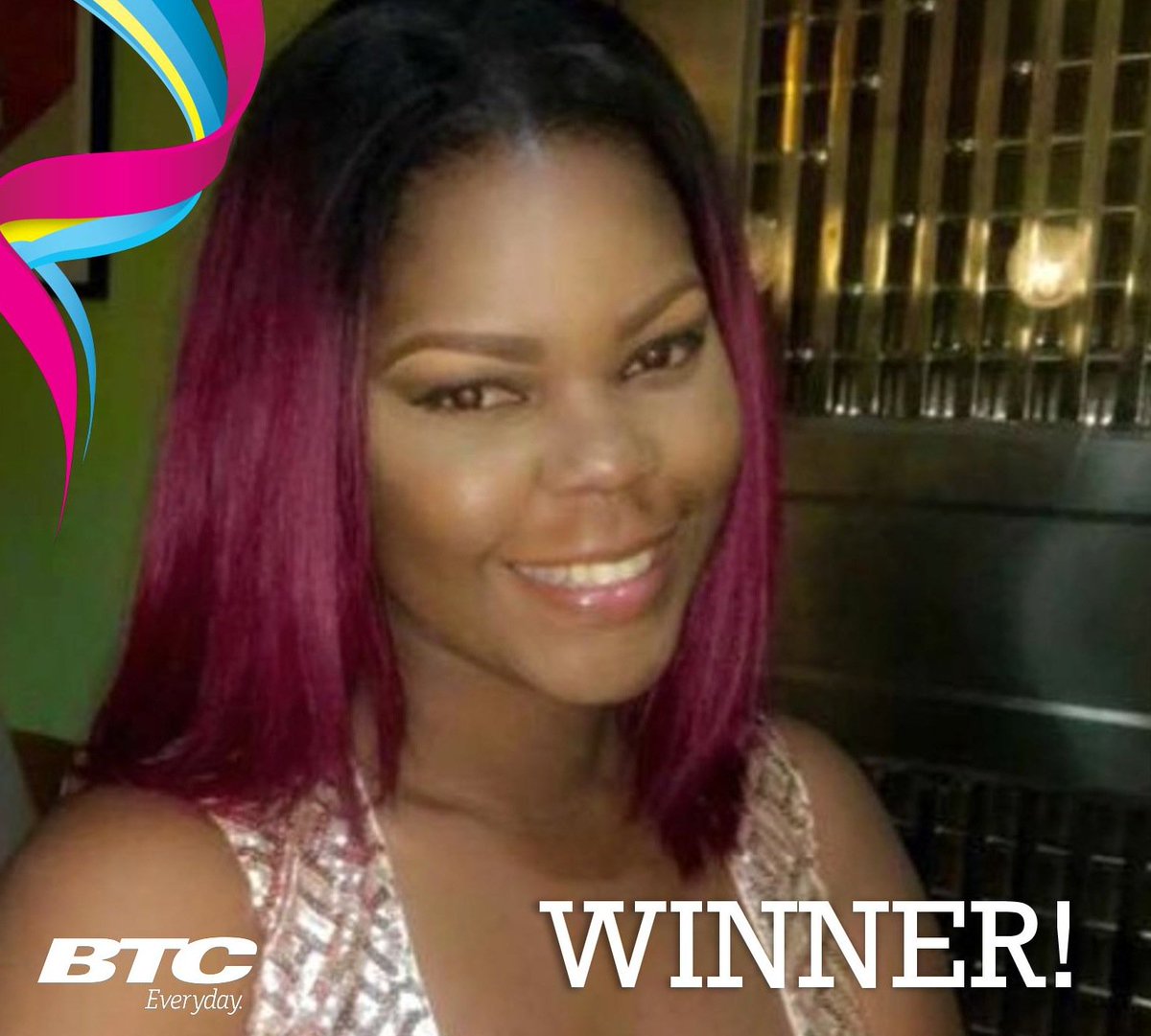 BTC242's tweet photo. Congratulations Auburnique Y!

You are our Trivia WINNER.

#ShareEveryMoment #BTCWinner https://t.co/nGfMjooAvT