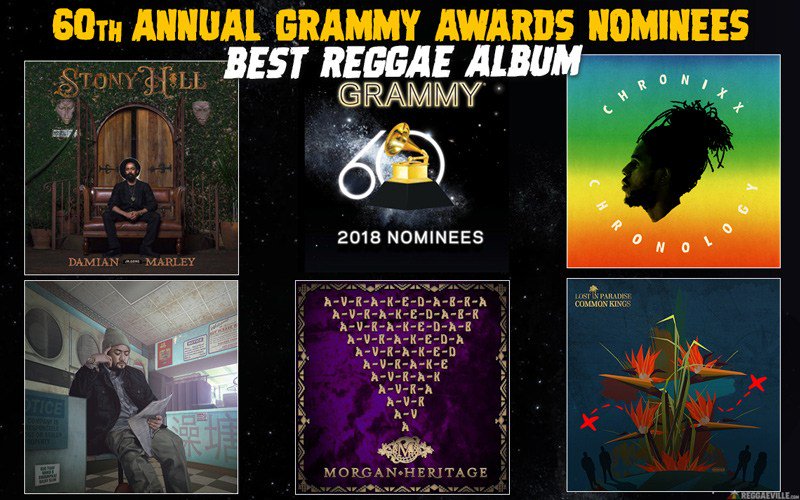 Here are the nominees for Best Reggae Album