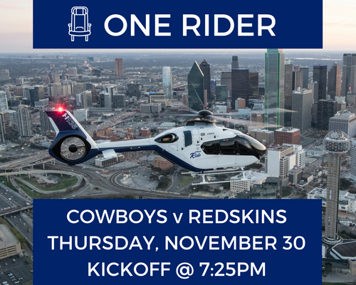 Our team has just launched <a href="/AirbusRide/">AirbusRide</a>. A new service from Airbus Helicopters will allow you to fly from anywhere in DFW to AT&amp;T Stadium. Upgrade your football experience. Fly to <a href="/dallascowboys/">Dallas Cowboys</a> stadium in style on a luxury helicopter. #BestTailgateEver airbusride.com