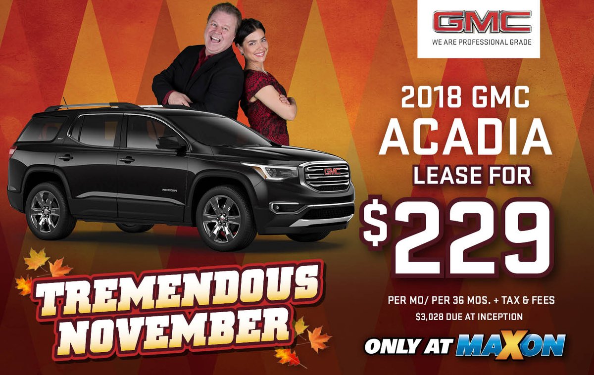 YesMaxon's tweet photo. Our tremendous November Sales event at MAXON AUTO GROUP is coming to an end, and you DON'T want to miss out on these sweet deals! #MakeYourMoveToMAxon and come check out our selection!! #TremendousNovember #MAxonAutoGroup #HyundaiMazda #BuickGMC #SwipeRight #YesMaxon https://t.co/IApI3oAoaR