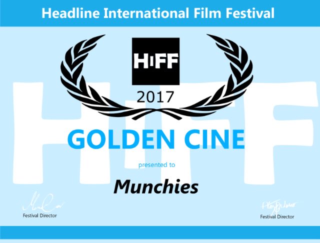Sinead_Stoddart's tweet photo. Munchies is one of HIFF’s Golden Cine Award winners of 2017! #HIFF #HeadlineInternationalFilmFestival #GoldenCineAward #stopmotion #Munchies #Zombies #StudentFilm #animation #animationstudent #animationgraduate #Laurel #AwardWinner #ucafarnham #WeCreate https://t.co/sTdM400mxf