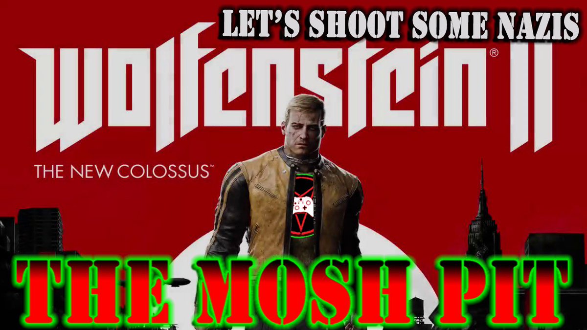 OddDustin's tweet photo. Shooting Nazis is fun, playing Wolfenstein 2 in the Mosh Pit all week https://t.co/F5ZwGvtJX9 #metal #faceshooting #streaming https://t.co/RHnwLgJBoC