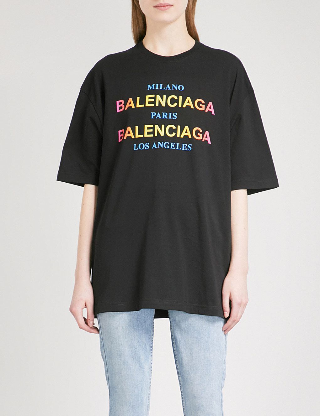 balenciaga milano paris los angeles t shirt