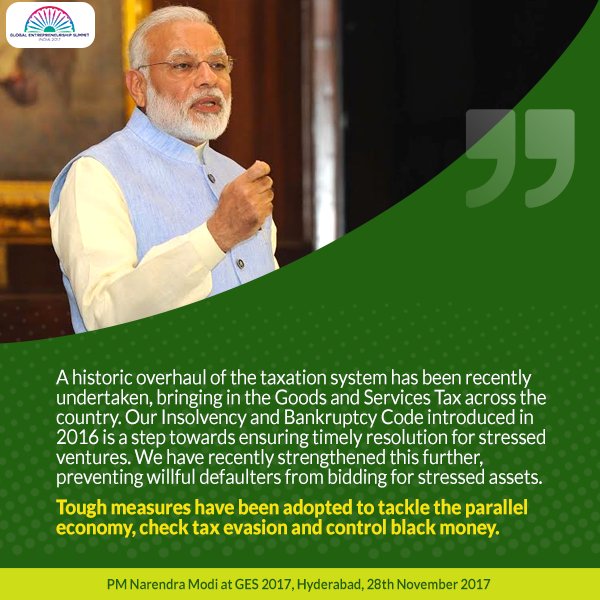 ChaitanyaAdvait's tweet photo. On taxation.
@narendramodi #GES2017 #ModiInTS #NarendraModi https://t.co/oqUnca9NKt