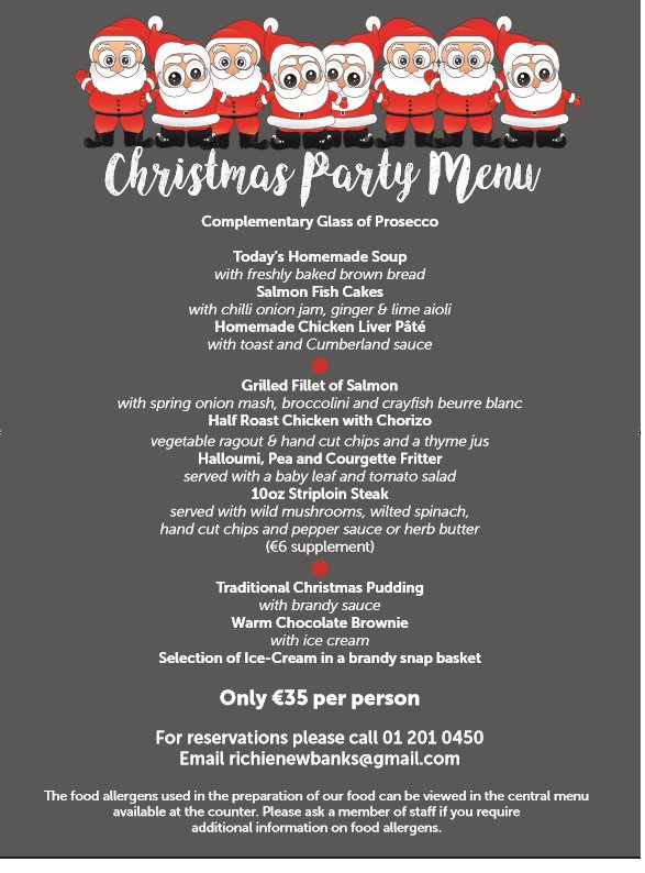 TramyardKitchen's tweet photo. Book your #Christmas party at the #TramyardKitchen!! Call us on (01) 201 0450! #Wicklow #Greystones #restaurant https://t.co/eU94QmfgQy