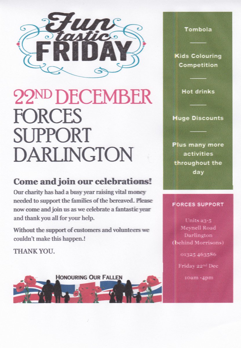 CharityForces's tweet photo. Fantastic Christmas Event !! Please share !! 🎅
#Christmas #forcescharity #Thankyou  @CharityForces https://t.co/NAxx4F1gpt