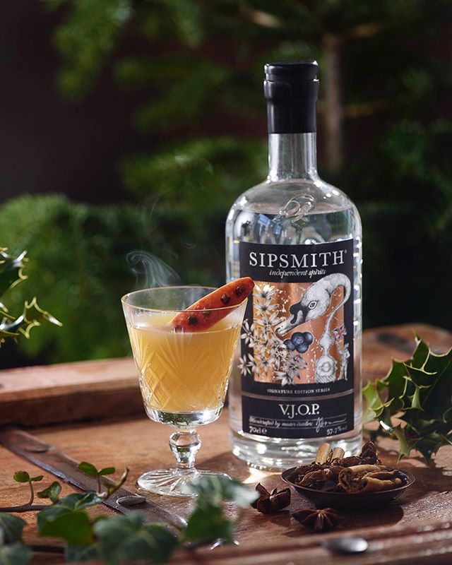 Our V.J.O.P. macerates for 72 hours to give it a supreme Juniper hit. Served with hot mulled apple juice, it's simply divine. 📷: <a href="/sipsmith/">Sipsmith Gin</a>