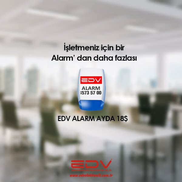 EDV Alarm iş yerinizi sadece hırsızlardan korumak ile kalmayacak, yangın, gaz kaçağı, panik ve sağlık sorunları gibi acil müdahale edilmesi gereken durumlar karşısında erken müdahale sağlanmasına yardımcı olacaktır.
Bilgi: edvelektronik.com.tr

  #edvalarm #alarm #cctv