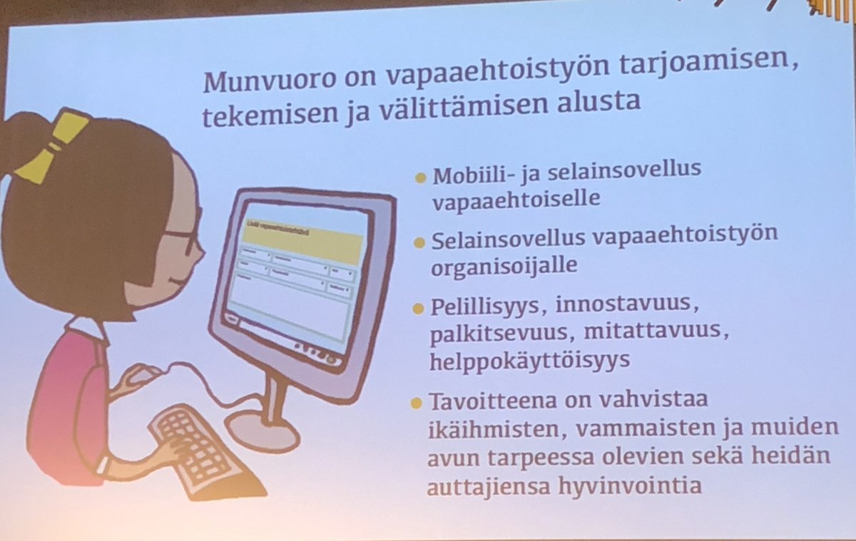 tiekery's tweet photo. #MunVuoro on #pelillinen #sovellus vapaaehtoisille #VilleGrönberg, #HeikkiPälviä ja @PetriHome #ytyä https://t.co/XdHrZ9rowm