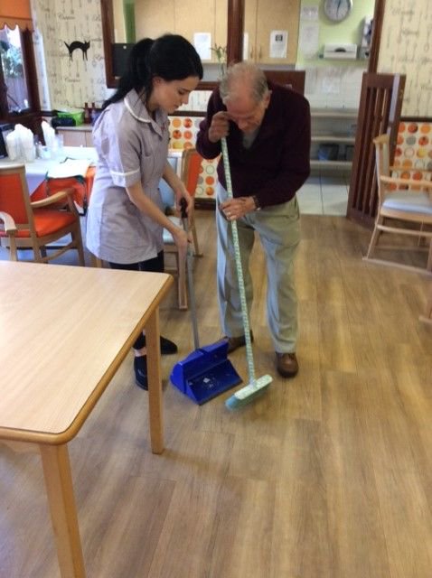 bandmcare's tweet photo. See for yourself! It's well known that residents at St Andrews jump at ANY opportunity to lend the home a helping hand #PositiveWorkforce https://t.co/hPCpwJIxDm
