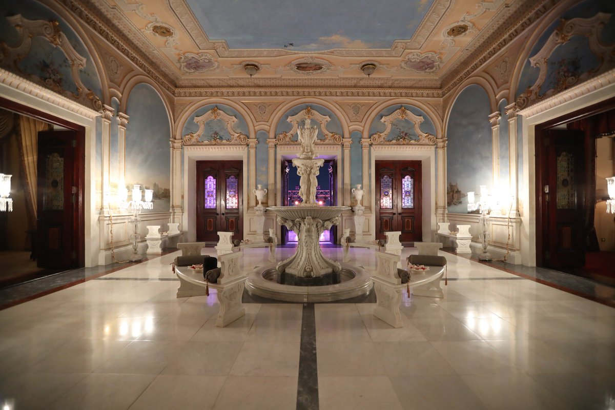 TajFalaknuma's tweet photo. Taj Falaknuma Palace is all set to host the delegates of #GES2017 for the grand dinner tonight. #GESatTajFalaknuma https://t.co/VMEJQQc3UD