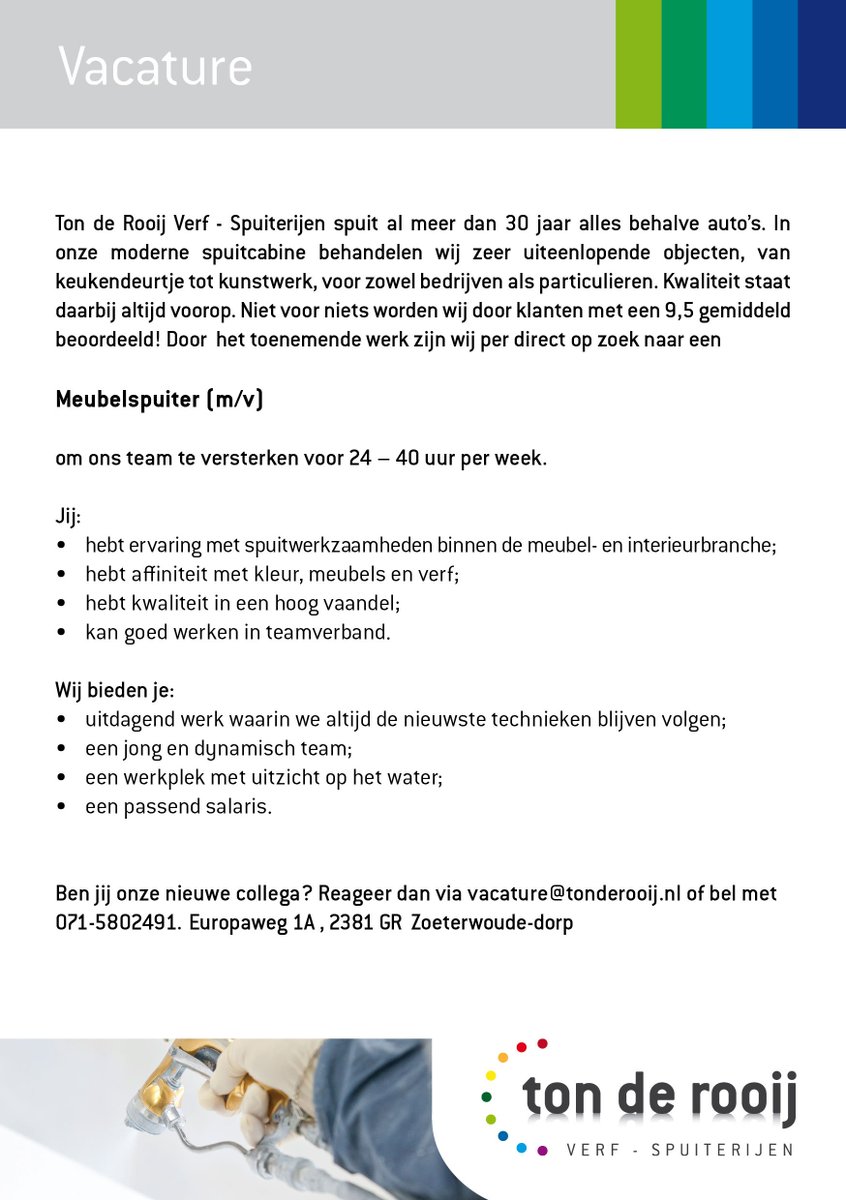 laque_nl's tweet photo. Ben jij onze nieuwe collega? #vacature https://t.co/ew6OxiQ3Xm