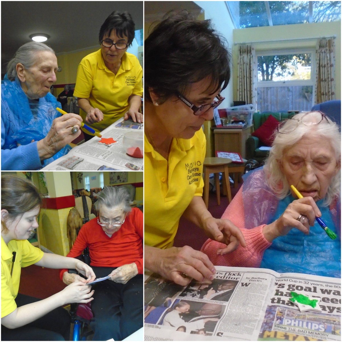 FairwaysHome's tweet photo. We've been busy at Fairways #CareHomeBournemouth doing some Christmas Crafts! 🎅🎄🎁 This is in preparation for our Christmas Fair next month 😄👍 https://t.co/vbLFyTIHUt
