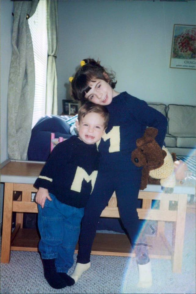 Sam Kennedy, a coordinator for the Leadership Engagement Scholarship, has been a wolverine for life #Givingblueday