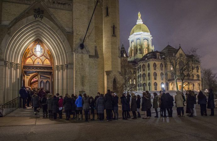 Crux's tweet photo. .@NotreDame debuts @GrottoNetwork, a digital platform to reach young Catholics, ‘nones’. @cwwhite212 shares the vision behind #GrottoNetwork today on #Crux: https://t.co/ur7qK52t8k https://t.co/bQXsDY6LpY
