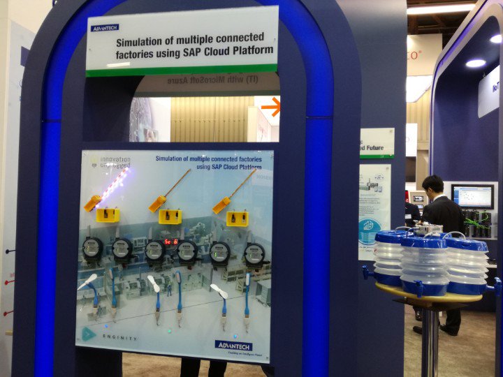 jmvdzande's tweet photo. This is how our pod in the #Avantech booth @spsipcdrive looks. #SAP #SAP-SPS #IIoT #IoT #Industry40 https://t.co/YJ5Z6eYAME