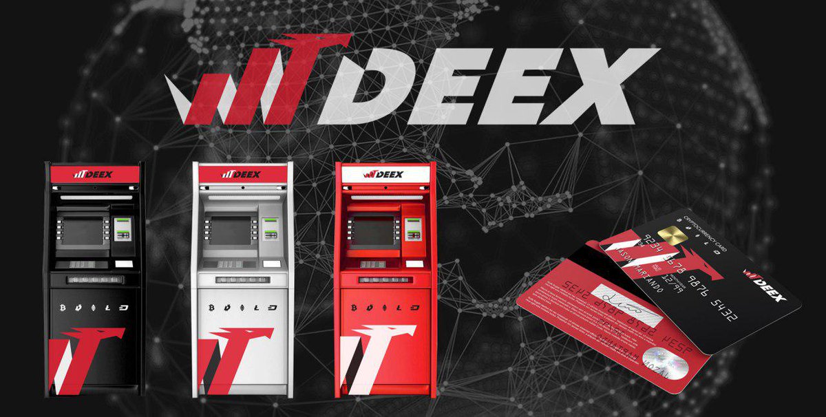 DEEX Exchange crypto ATMs. Friendship between fiat money and cryptocurrency is available.
steemit.com/blockchain/@de…
#deex