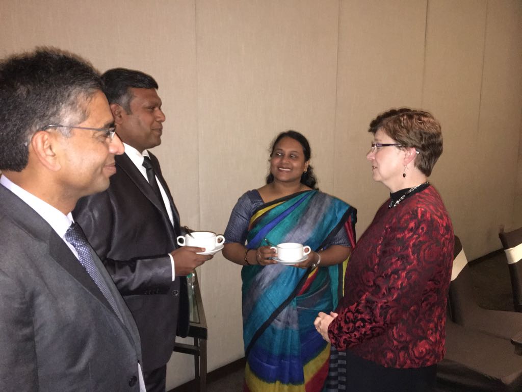 Earlier today, on the sidelines of #GES2017, 5 exceptional #IIGP2.0 innovators got an opportunity to Interact-Learn-Engage with Ms. Lorraine Martin, EVP <a href="/LockheedMartin/">Lockheed Martin</a> Rotary &amp; Mission Systems