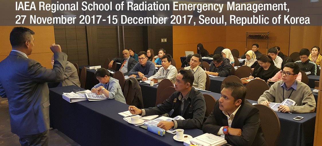 IAEATC's tweet photo. This week, #IAEA School of #Radiation Emergency Mgmt for @ASEAN hosted by #Korea Institute of Radiological & Medical Sciences #KIRAMS started a 3-week programme in #Seoul. Creating a pool of professionals for developing & managing sustainable #EPR programmes in the region. https://t.co/7YlHdKAzcF