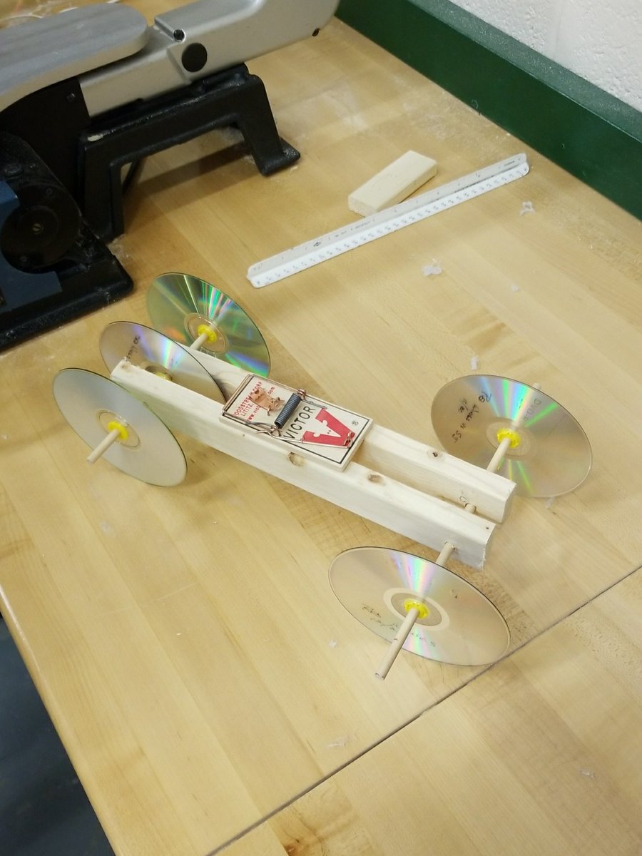 hartstemmd's tweet photo. Check out some of the mousetrap prototypes being designed in 7th grade! Continuing our car design unit, we have now moved to a car with a motor in the form of a mouse trap! Newton's Laws are in full force with this one! #stem #engineering #stemedu #automotivedesign https://t.co/51Cr5OWE6P