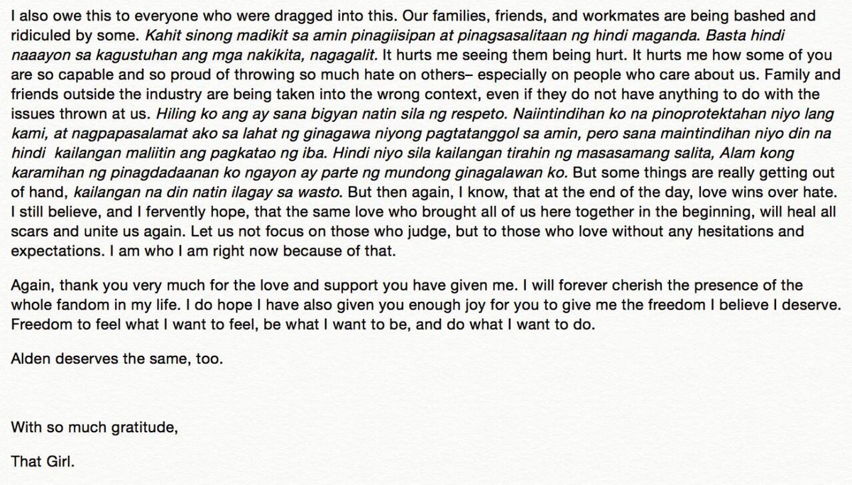 CnlnLbj's tweet photo. You said everyone will turn their back on you. No maine, lalo pa kitang susubaybayan. I love you😍. Salute to "That Girl"- @mainedcm https://t.co/IH3V2zlYer