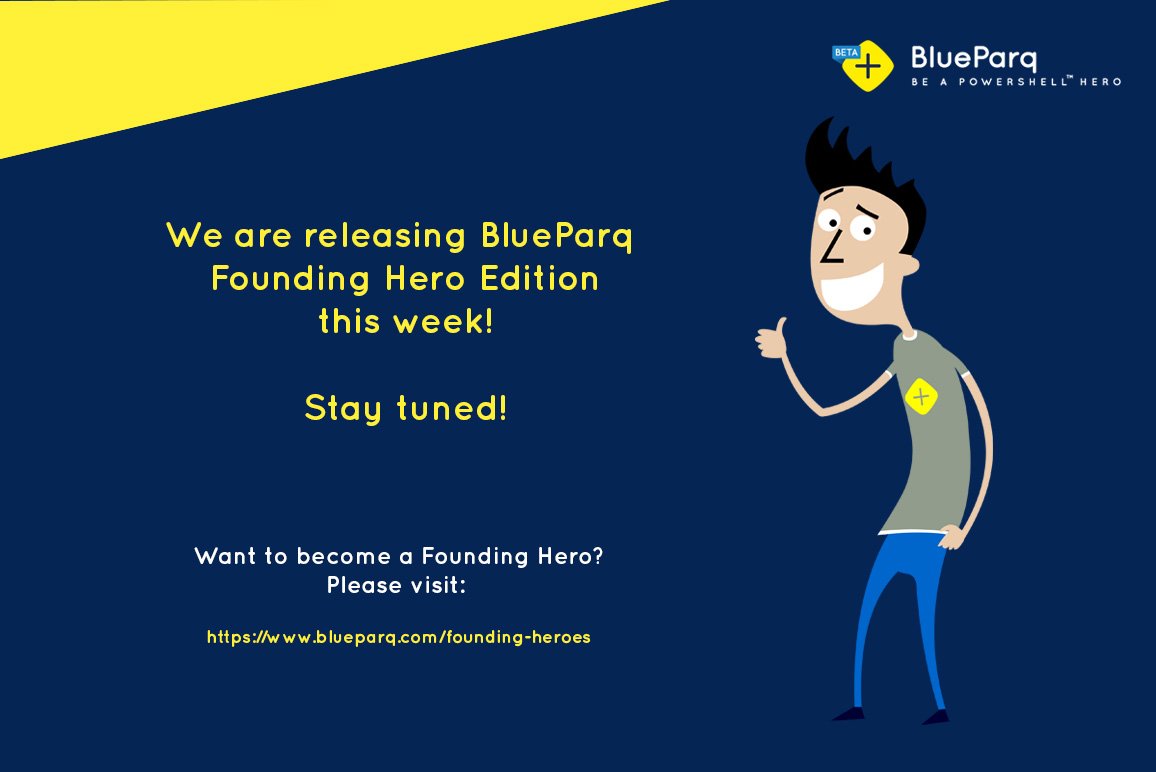 BlueParq's tweet photo. We are releasing BlueParq Founding Hero Edition this week. Stay tuned!
Want to become a Founding Hero? Please visit: https://t.co/eDqxItaggF
#blueparq #softwarerelease #powershell #powershelleditor https://t.co/ttw8b5xMSd
