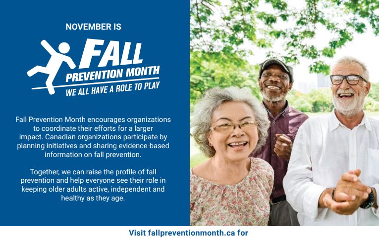 NL_IPC's tweet photo. November is Fall Prevention Month. Working in #FallPrevention? Download the #PreventFalls2017 toolkit: https://t.co/XAl5PMf8dz
It takes a community to prevent a fall. We all have a role to play. #PreventFalls2017 #FallPrevention https://t.co/rCVZ9MBGxZ