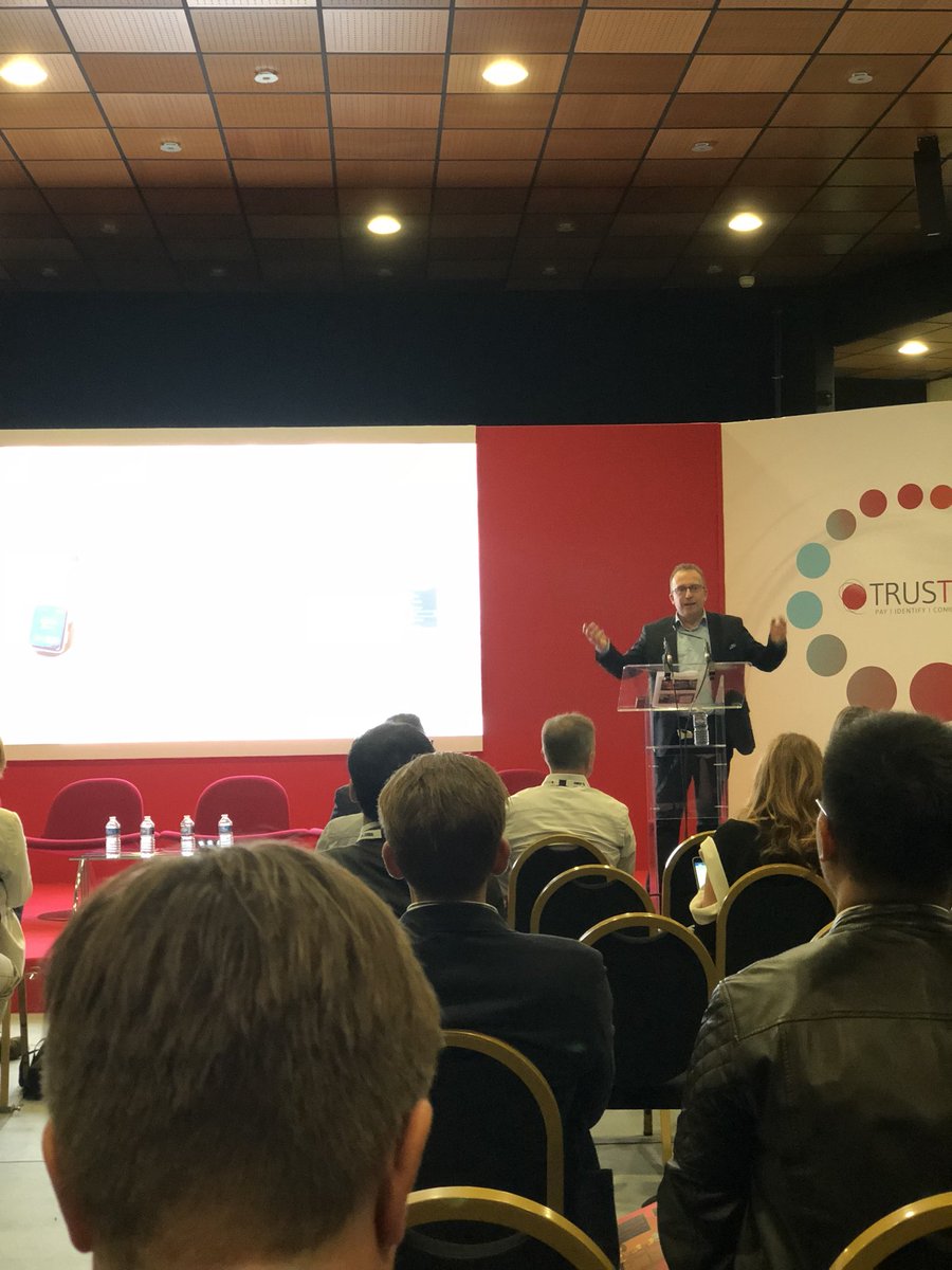 PrinceJonathanF's tweet photo. @TRUSTECH_Event conference #kim from #Mobile_pay showing how large and successful their #mobilepayment solution is to compete with #NFC cards https://t.co/mHdexyB84J
