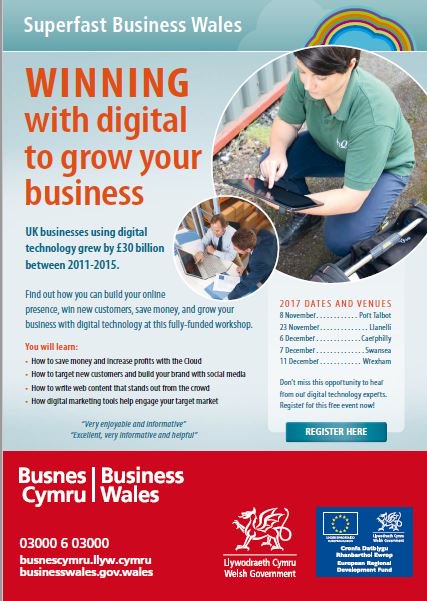 CCBCBusiness's tweet photo. Book on to attend a free workshop on winning with #digital @_businesswales https://t.co/oZPApgh2Z5 https://t.co/aKsFZOjtXl
